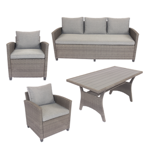 Ensemble de table à manger de haute qualité 8 places 5 places ensemble de table et de chaise d'extérieur ensemble de canapé à manger en rotin Pe 211G Phu Linh Vietnam - Product Image 1