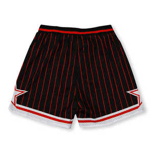Short de basket-ball pour hommes en gros Double design personnalisé Short de basket-ball rétro en maille - Product Image 4