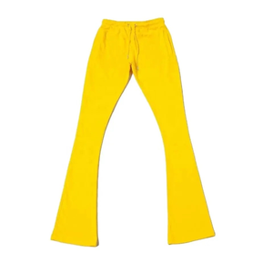 Pantalones de chándal acampanados Unisex de gran venta 2025 algodón con estampado de pantalla personalizado pantalones de chándal apilados de cintura alta para hombres 100% - Product Image 4