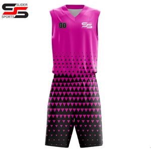 Ensemble d'uniformes de basketball personnalisés de haute qualité, logo brodé, maillot et short de basketball réversibles - Product Image 5