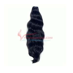 Extensiones de cabello Remy vietnamita 100% de alta calidad, máquina Afro ondulada Natural, paquete de trama Doble - Product Image 1