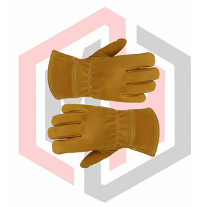 Guantes de Trabajo de Cuero Vacuno, Guantes de Seguridad Completos, Flexibles, Resistentes a Desgarros, Resistentes al Desgaste, Aislantes del Calor, Antiestáticos, Resistentes al Fuego - Product Image 6