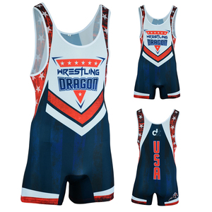 New Style Men's Wrestling Singlets Spandex/Polyester Breathable <b>Comfortable</b> Sublimated Printing Custom Colors Logos High Quality - Product Image 4