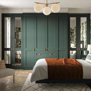 Armoire de chambre à coucher modulaire en bois avec porte coulissante multifonctionnelle de style européen moderne haut de gamme personnalisée JY Project, miroir, maison, hôtel - Product Image 2