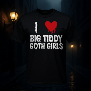 T-shirt a maniche corte con estetica gotica, girocollo unisex per adulti, maglietta grafica alternativa scura - Product Image 3