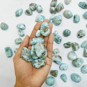 Vente en gros de pierres naturelles Larimar Tumble en vrac cristaux de guérison polis Reiki Chakra équilibrage de pierres précieuses semi-précieuses - Product Image 6