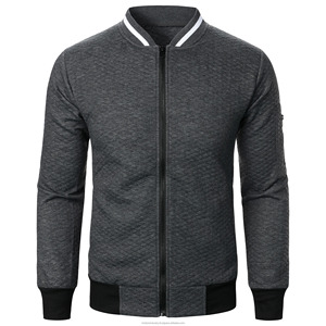 Automne hiver hommes décontracté 100% coton à capuche haut gaufre fermeture éclair col montant perlé brodé Style-flambant neuf sweats à capuche - Product Image 1