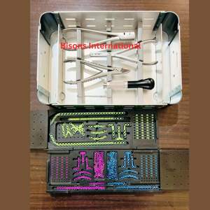 BISONS Ensemble orthopédique maxillo-faciale en acier inoxydable de haute qualité certifié CE, plaques de fixation osseuse CMF, toutes tailles, manuel et électrique - Product Image 4