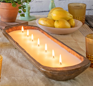 Cuencos Decorativos de Madera para Velas, Cuencos de Madera Natural de Diferentes Tamaños y Colores, Estilo Rústico - Product Image 5