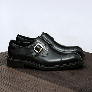 Zapatos Oxford de Cuero Vacuno de Primera Calidad con Tacón Acolchado y Diseño Antideslizante, Zapatos de Vestir para Caballeros - Product Image 1