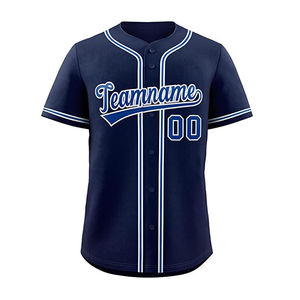 Vente en gros de maillots de baseball personnalisés grande taille vêtements de sport à la mode nouveau style de tissu en polyester sublimation personnalisée bon marché - Product Image 5