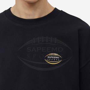 เสื้อยืดผู้ชายทรงโอเวอร์ไซส์ ผ้าแคนวาส 100% ผลิตจากฝ้าย เป็นมิตรกับสิ่งแวดล้อม แห้งเร็ว ระบายอากาศได้ดี และกันยับ น้ำหนัก 220 กรัม เหมาะสำหรับเทรนด์ชีวิตประจำวันในเมืองยุคใหม่ - Product Image 3