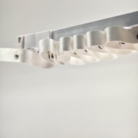 Composants de tringle à rideaux à plis ondulés en alliage d'aluminium détachable sur mesure avec bande de glisse automatique pour salon moderne