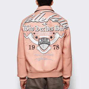Customized Casual Wear Men's Varsity Jackets with <b>Stand</b> Collar Premium Quality Men Baseball Jacket Available in Different Colors - Product Image 4