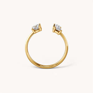 Bague de mode plaquée or rose - Bijou tendance sans ternissement - Product Image 4