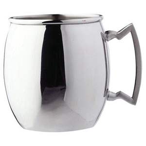 แก้วสแตนเลสแท้พร้อมด้ามจับสไตล์วินเทจทำจากโลหะสำหรับดื่มน้ำและกาแฟดีไซน์ใหม่ - Product Image 1