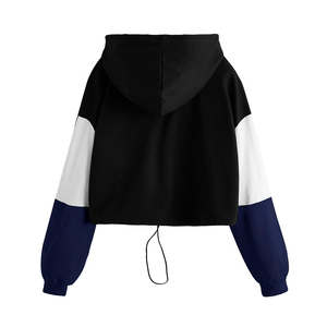 Sweat à capuche avec impression numérique pour femmes, sweat à capuche de haute qualité, sur mesure, sweat à capuche pour femmes, haut court - Product Image 2