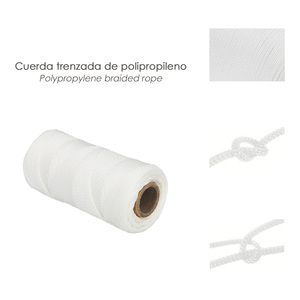 Corda Intrecciata in Polipropilene Bianco (Bobina da 50 Metri) - Product Image 3