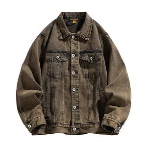 Veste de travail en jean pour hommes Vestes en jean de moto vintage multicolores de haute qualité pour printemps et automne - Product Image 5