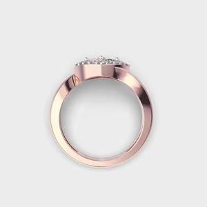 Bague de fiançailles en diamant de laboratoire de qualité supérieure de 1.50 carats en or massif 14 carats bague de fiançailles et de mariage romantique pour les femmes - Product Image 6