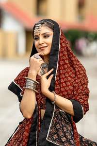 Qualité d'exportation indienne Evergreen pur coton Lehenga Choli & Dupatta Plain and Printed Work Exportateur et fournisseur mondiaux - Product Image 5