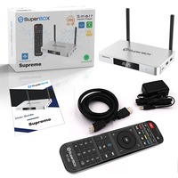 Kotak TV Media Player Supre Me S4 Pro Asli Sistem Operasi Android 12 6K Biru Ruang Penyimpanan Besar Banyak Program Tanpa Biaya Bulanan Pengiriman 2 Hari