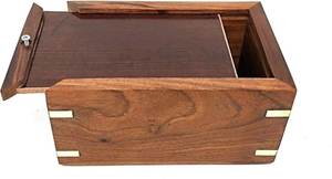 Urnas de cremación de palisandro grabadas con borde para cenizas humanas, urnas decorativas de madera para adultos, hombres y mujeres, ataúd para entierro - Product Image 4