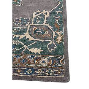 พรมขนสัตว์ทอมือสีเทาดำ Kasbah รุ่น Tra-14487 ลายเมดัลเลียนทอแบบเรียบ พรมปูพื้นห้องนอนรูปสี่เหลี่ยมผืนผ้า พรมปูพื้นห้อง - Product Image 4