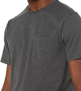 Camisetas de moda sueltas de alta calidad, ropa de calle de algodón 100% personalizada, camisetas en blanco para hombres - Product Image 2