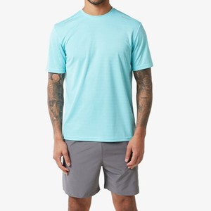 Nuevo Diseño de Conjunto Corto de Verano para Hombre, Logotipo Personalizado, Camiseta de Algodón Transpirable, Conjunto Deportivo de Camiseta de Manga Corta y Pantalones Cortos, Conjunto de Dos Piezas - Product Image 3