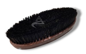 WholeSale price Wooden Horse Face and Body Cleaning <b>Brush</b> Oval Design with Soft Natural Bristles Horse Grooming <b>Brush</b> - Product Image 6