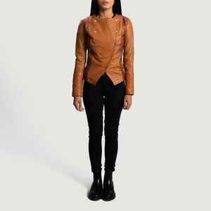 Nouveau design nouveau look vestes en cuir pour femmes à bas prix pour dames mode nouveauté vestes en cuir personnalisées en vrac quantité - Product Image 4