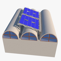 Structures de carport durables en acier galvanisé à chaud/alliage d'aluminium pour panneaux solaires, montages sur toit ou sur poteaux pour applications solaires utilitaires