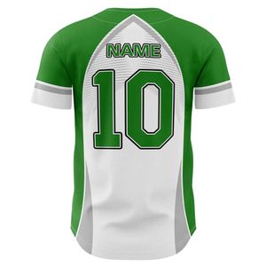 Ensemble de maillots de baseball pour hommes adultes en polyester 100% respirant à séchage rapide imprimé col en V OEM en gros nouveaux chemises - Product Image 2