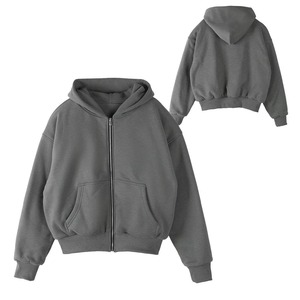 Sudadera con capucha y cremallera extragrande para hombre |   Forro Polar Premium 100% Algodón |   Bordado |   Pedidos Personalizados al por Mayor |   Ecológico y Transpirable - Product Image 3