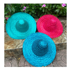 Sombreros de paja mexicanos, sombreros de paja tejidos tradicionales, artesanía de primera calidad, venta al por mayor, ideales para mercados de souvenirs y moda - Product Image 1