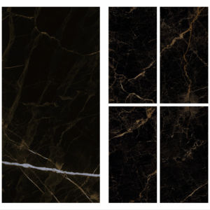 Azulejos de Porcelana LEO Negros de Diseño Moderno con Acabado Brillante - Product Image 1