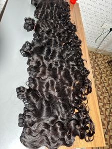 Mèches indiennes naturelles 100% cheveux humains, extension de cheveux naturels naturels, cheveux naturels bruts, cheveux non traités, vendeur - Product Image 3