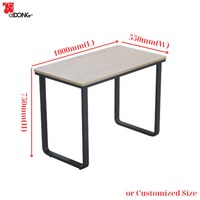 Bureau de travail moderne ADONG A05, bureau d'ordinateur autoportant en fer et MDF de haute qualité, table de réunion commerciale convertible pour la maison