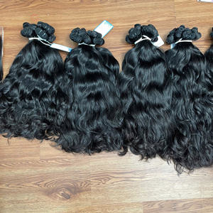 Extensiones de cabello ondulado vietnamita al por mayor, extensiones de cabello humano ondulado natural en stock, paquetes de cabello crudo, envío directo - Product Image 5