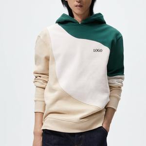 Sudaderas con capucha con bloqueo de Color personalizadas de alta calidad para hombres, sudaderas con capucha transpirables y cómodas de gran tamaño para hombres, tarifa barata 2026 - Product Image 1