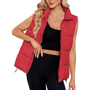 Chaleco acolchado de alta demanda para mujer, chaqueta de invierno para acampar al aire libre, 3 niveles de calor, calentador de cuerpo cálido, chaqueta acolchada para mujer, chaleco - Product Image 5
