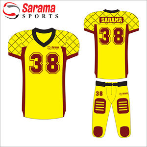 เสื้อเจอร์ซีย์ทีมฟุตบอลอเมริกันแบบเยาวชนอเมริกันออกแบบได้ตามต้องการ - Product Image 3