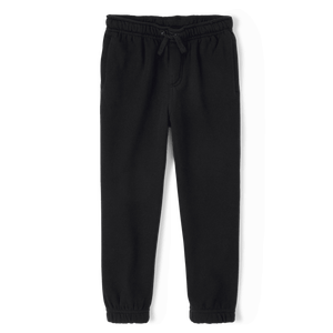 Pantalon de jogging noir en molleton pour garçons uniformes scolaires - Product Image 1