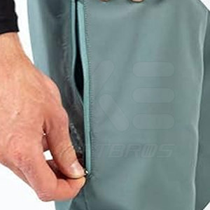 Pantalon de cyclisme ajusté pour homme, séchage rapide, respirant, 160g, couleur unie, 100% coton, utilisation en extérieur - Product Image 5