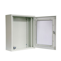 Armoire murale encastrée de 19 pouces 12U 600 mm (L) x 150 mm (P) à montage encastré rigide de type bord plat
