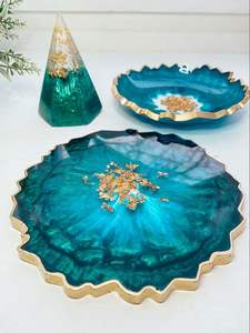 Bol en résine de style classique, écologique et de haute qualité, fait à la main, pour l'hôtellerie et la restauration, vaisselle de fête, plateau à dessert - Product Image 3