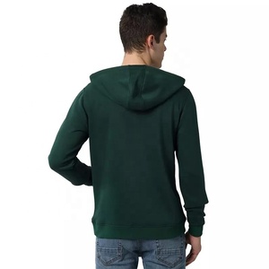 Jersey ajustado de algodón y poliéster para hombre, Sudadera con capucha y bolsillos tipo canguro - Product Image 4