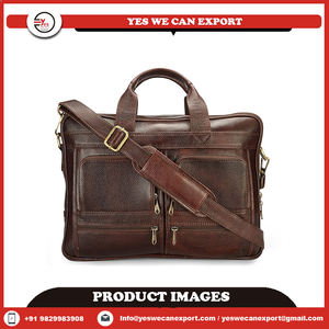 กระเป๋าใส่แล็ปท็อปหนังวินเทจของแท้100% คุณภาพสูงซิปโบฮีเมียนทำด้วยมือใส่ได้ทุกเพศ - Product Image 3