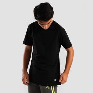 เสื้อยืด Youth Heritage Basic สีดำ ผ้าคอตตอนเจอร์ซีย์ 100% น้ำหนัก 240 กรัม ย้อมสีพื้น เสื้อยืดออกกำลังกาย พิมพ์ลายซิลค์สกรีน ดีไซน์เรียบง่าย - Product Image 3